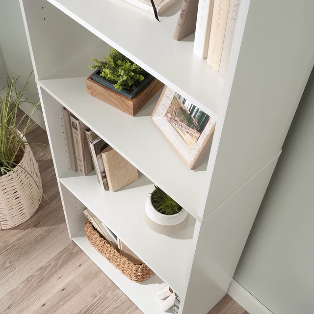 Alt view image 5 of 7 - Beginnings 5-Shelf Bookcase, Bookshelf with Adjustable Storage Shelves, in Soft White