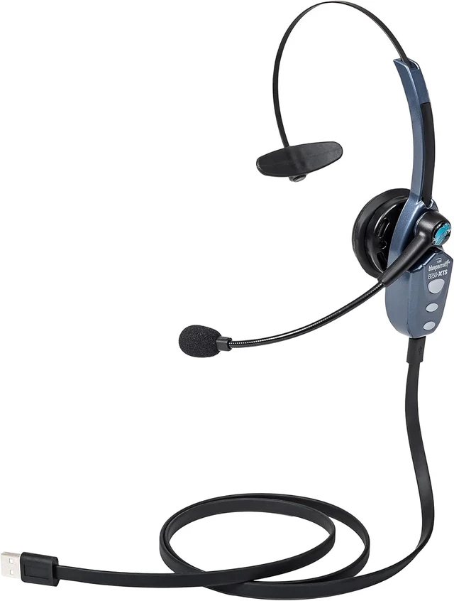 Alt view image 3 of 7 - B250-XTS Lightweight Bluetooth Headset | 91% noise canceling headset for truck drivers; lightweight adjustable headband, 20 hr talk time