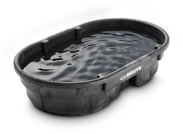 Main image of Stock Tank, 50-Gallons, Structural Foam, Heavy Duty Container, for Livestock/Animal/Cattle Feed & Water, Outdoor Homemade Pool/Hot Tub/Bathtub, & Pet Cleaning/Dog Wash