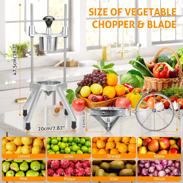 Alt view image 6 of 7 - Commercial Lemon Cutter Lime Slicer 8-Wedges Citrus Lemon Wedger | Commercial Lime Cutter, Citrus Slicer, Easy Wedger, Lemon Chopper Machine, 420 Stainless Steel Blade, For Home Bar Restaurant