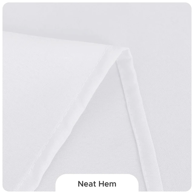 Alt view image 7 of 7 - 8 Pack White Table Cloths 70x120 Inch for 6-8 Ft Rectangle Tables | Stain & Wrinkle Resistant, Washable Polyester Covers for Wedding Party Dining Banquet Event Catering Reception