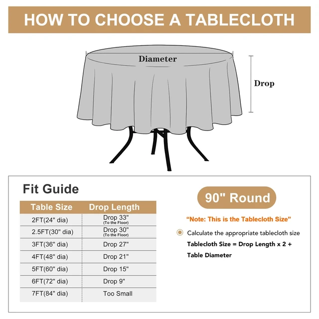 Alt view image 7 of 7 - White Round Tablecloth 90 Inch Fit 30-72 Inch Tables, 8 Pack | Circle Polyester Fabric Table cloth for Wedding Party Reception Banquet Birthday, Washable Formal Covers