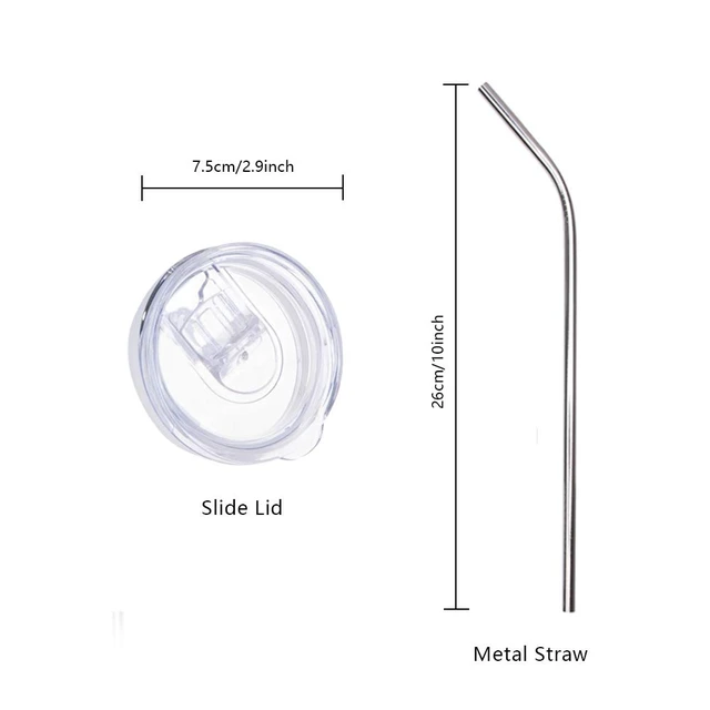 Alt view image 4 of 6 - 24 Pack Sublimation Tumblers Straight Skinny 20 OZ Bulk Wholesale | Double Wall Stainless Steel Cups with Lids and Straw, for Tumbler Heat Press Sublimation Oven Printing