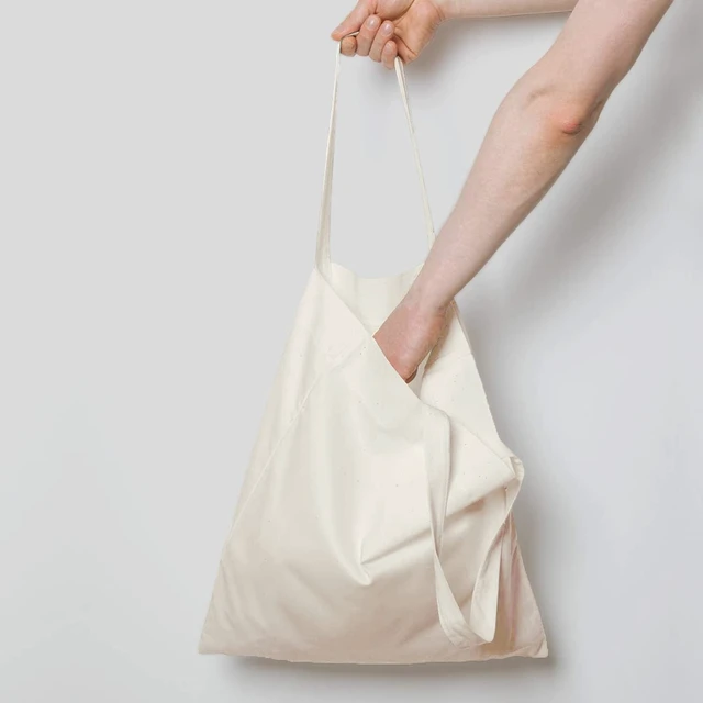 Alt view image 2 of 4 - 100 Pack 15'' X 16'' Natural Cotton Tote Bags, Lightweight Blank Bulk Cloth bags with 1pc of PTFE Teflon Sheet