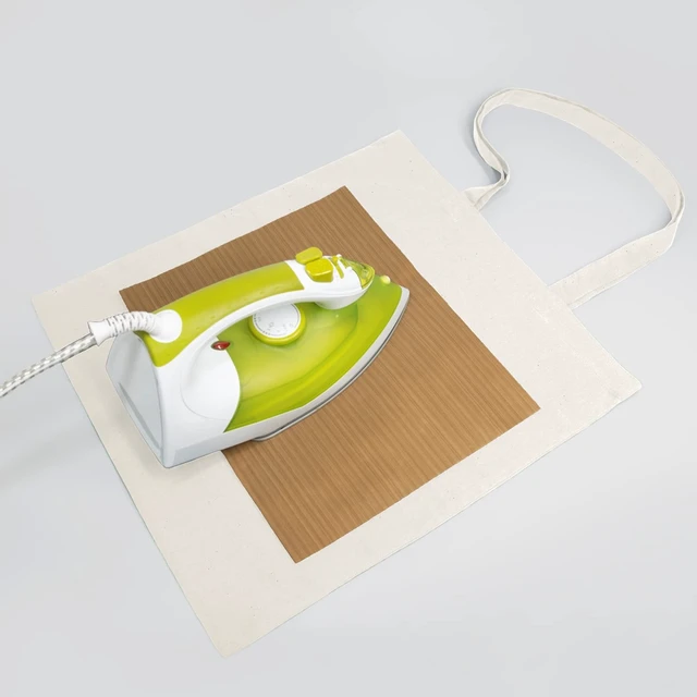 Alt view image 3 of 4 - 100 Pack 15'' X 16'' Natural Cotton Tote Bags, Lightweight Blank Bulk Cloth bags with 1pc of PTFE Teflon Sheet