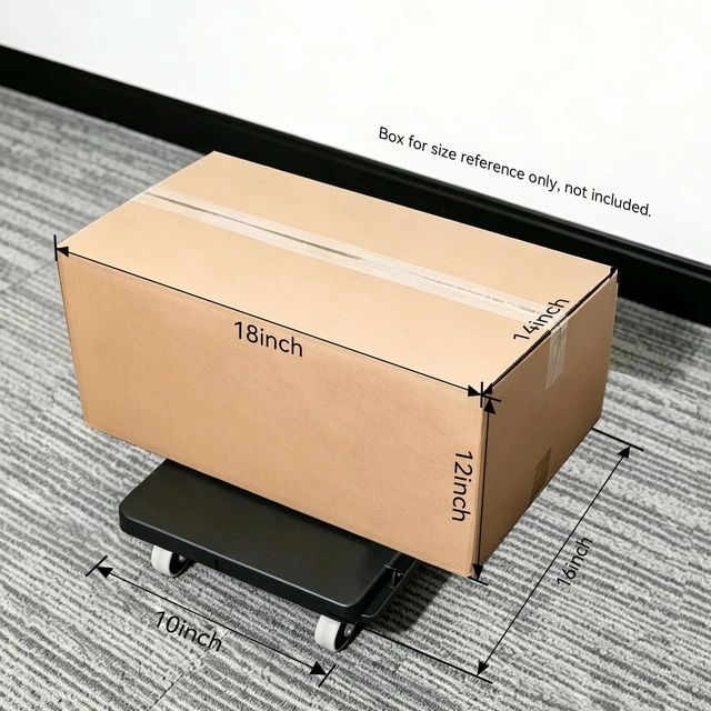 Alt view image 4 of 7 - Furniture Dolly, 2 Pack Moving Dolly Connectable, 15.63 x 10.23 inch, 500 Lbs Capacity, Furniture Movers 4 Wheels Heavy Duty, Small Flat Dolly Cart, Portable and Light Dollies