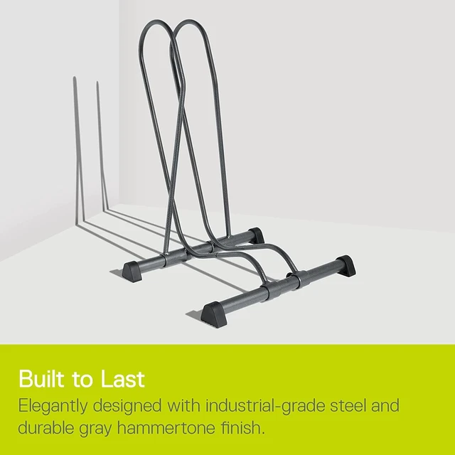 Alt view image 4 of 6 - Single Bike Stand Floor Cycle (2-Pack) - Tool-Free Adjustable Bike Racks for Mountain, Fat Tire, Road Bikes, Freestanding Bicycle Rack for Garage Parking