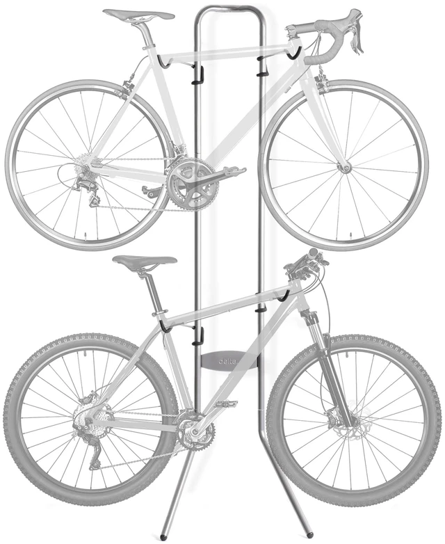 Main image of Cycle Michelangelo 2 Bike Storage Rack - Gravity Fully Adjustable Bike Storage Garage For Road, MTB, and Hybrid Bicycles - Vertical Bike Rack Holds Up To 80 lbs
