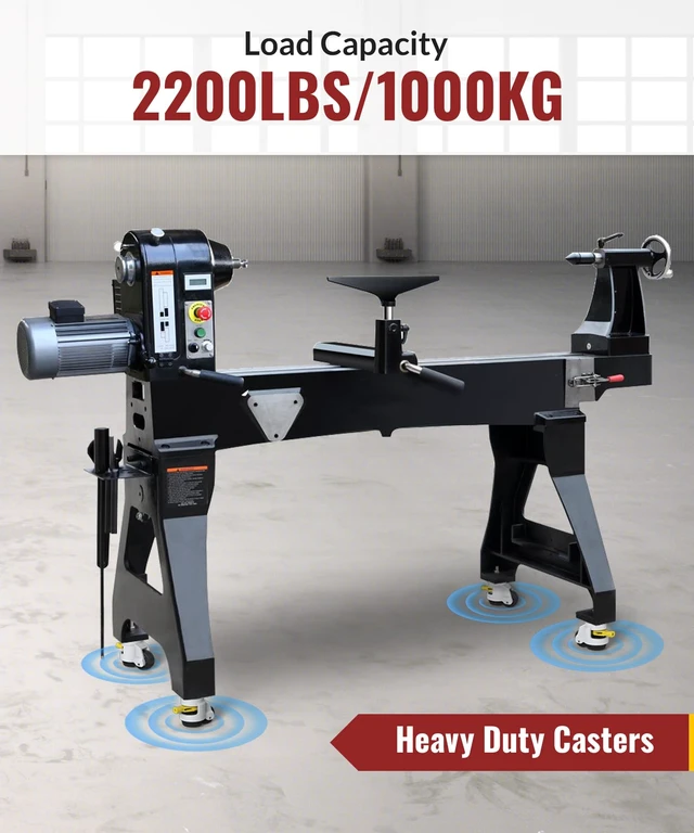 Alt view image 3 of 6 - Leveling Stem Casters Set of 4 Heavy Duty Retractable Caster Wheels, 1/2" and M12 Stem Size, Total Capacity 2200 Lbs, Adjustable Wheel with Ratchet Handle for Workbench, Machine, Equipment