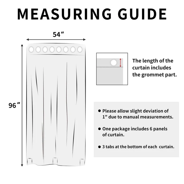 Alt view image 7 of 7 - Outdoor Curtains for Patio 6 Panels, 54x96 inch, Beige | Waterproof, Windproof, Weatherproof Privacy Outdoor Curtains for Cabanas Porches and Pergolas, Grommet Top and Tab Bottom