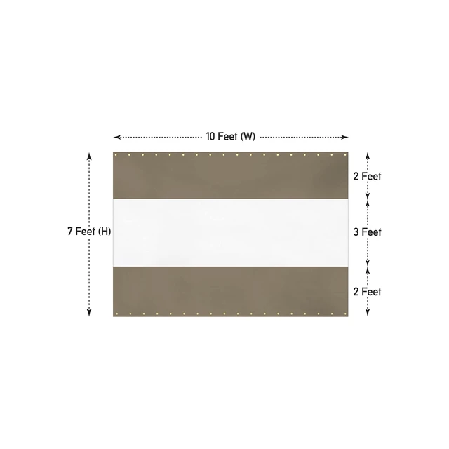 Alt view image 3 of 7 - Vinyl Outdoor Curtains for Patio Waterproof 12 oz Outdoor Clear Panel Curtains, Gazebo Curtains with Brass Grommets for Pergola, Porch & Patio Walls for Winter (7 x 10 ft, Beige)