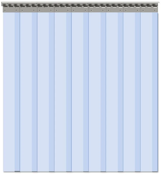 Main image of 9PCS Freezer Strip Door Curtain, 84" Height X 48" Width, 0.08 Inch Thickness PVC Curtain Strip for Walk in Freezers, Coolers & Warehouse Doors, with 80% Overlap for 4' X 7' Doors
