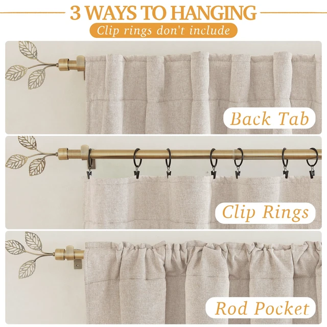 Alt view image 2 of 7 - 3 in 1 Soundproof - Blackout - Termal Insulated Linen Curtains | Noise Blocker, Energy Saving, Curtains for Bedroom Living, Kids Nursery Studio Home Office, W52 x L84, Taupe, 2 Panels