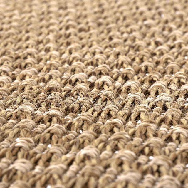 Alt view image 5 of 7 - Easy Jute Rugs 5x7 Natural Color Living Room Indoor Outdoor Area Rug for Farmhouse Patio and Kitchen Rug High Traffic Washable Easy to Clean Solid Boho Woven Design Outside Carpet (5 x 7)