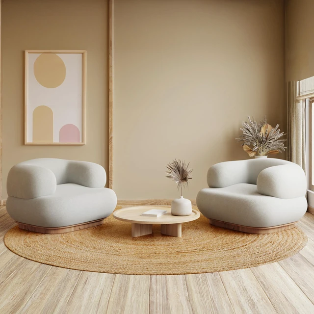 Alt view image 3 of 7 - Jute Braided Woven Area Rug 6 Feet Round - Natural | Reversible Large Space Circle Rugs for Living Room, Easy Clean Indoor Decorative Floor Carpet