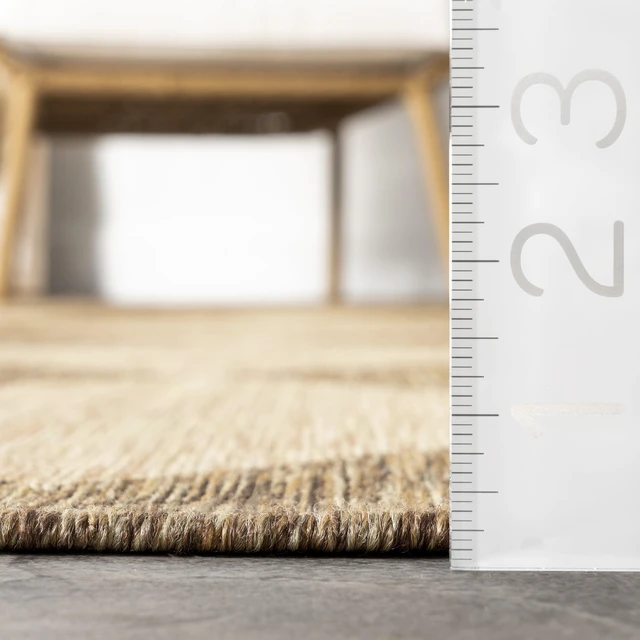 Alt view image 7 of 7 - Sabina Brown Trellis Power Loomed Indoor/Outdoor Area Rug, 5' x 8'