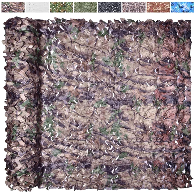 Main image of Large Camouflage Netting Camo Netting Camo Tarp for Party Decor Birthday Cover Outdoor Hunting Camping Cover (Camo Bionic Leaves, 19.7ftx19.7ft, 6m*6m)