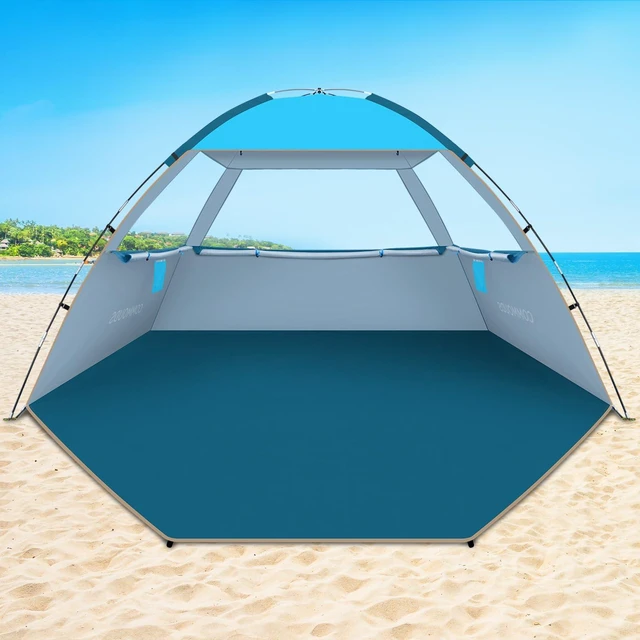 Main image of Beach Tent Sun Shelter for 3/4/6/8 Person, UPF 50+ UV Protection Beach Shade Canopy Tent, Lightweight, Easy Set Up and Carry