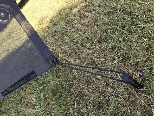Alt view image 4 of 6 - RV Awning Mesh Sun Shade Screen for Motorhome Camper Trailer Sunshade | Fit 18' Awning, Premium Breathable Sunscreen, UV Blocker, Easy Install Kits, No Zipper, 3 Year Warranty, 7'X17'3'' Black