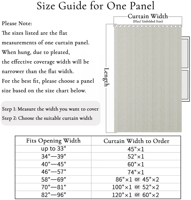 Alt view image 2 of 7 - Vertical Privacy Shades, Memory Trained Pinch Pleated Vertical Drape Suit for 78 Width Open Cover, 1 Panel, W100 x L96, Natural