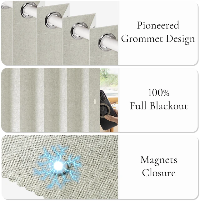 Alt view image 7 of 7 - Vertical Privacy Shades, Memory Trained Pinch Pleated Vertical Drape Suit for 78 Width Open Cover, 1 Panel, W100 x L96, Natural