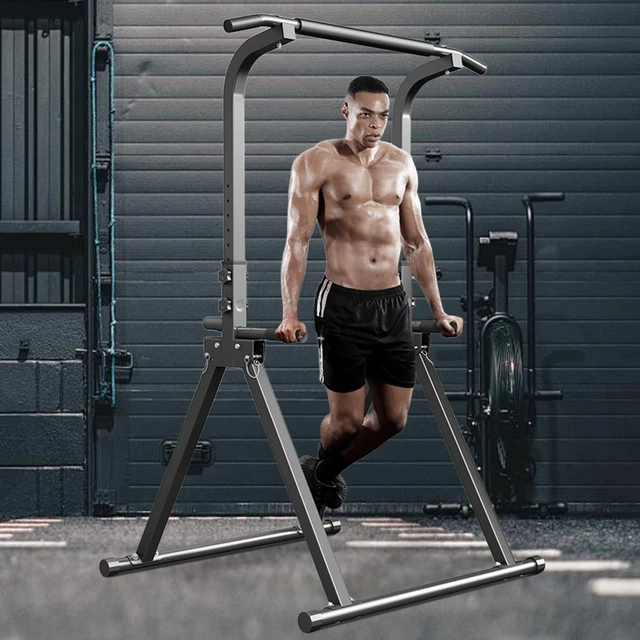 Alt view image 2 of 7 - Foldable Pull Up Bar Free Standing Multi-function Power Tower | Dip Bar, Home Gym, Strength Training Equipment, 350 LBS Weight Capacity
