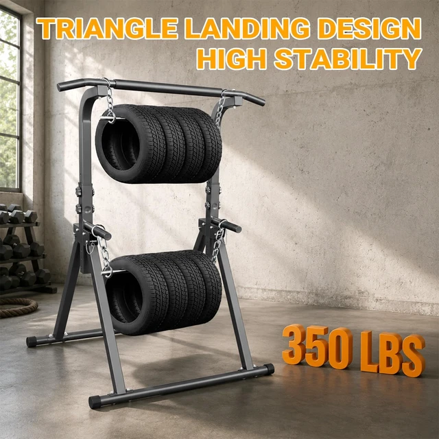 Alt view image 3 of 7 - Foldable Pull Up Bar Free Standing Multi-function Power Tower | Dip Bar, Home Gym, Strength Training Equipment, 350 LBS Weight Capacity