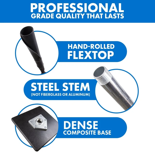 Alt view image 6 of 7 - Tee The Original Batting Tee Adjustable Pro Hitting Tee for Baseball & Softball, Steel Shaft, Composite Base, Hand-Rolled Rubber Top, 26"-43" Height