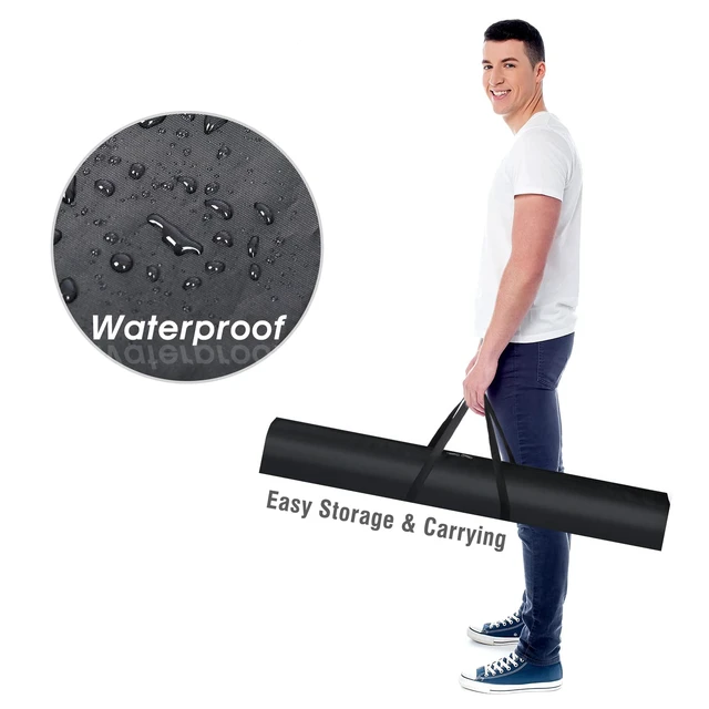 Alt view image 6 of 7 - 4x7-8x10 FT Extra Thick Backdrop Banner Stand, Heavy Duty Adjustable Step and Repeat Stand for Parties & Photography, Portable Trade Show Photo Booth Background with Carrying Bag