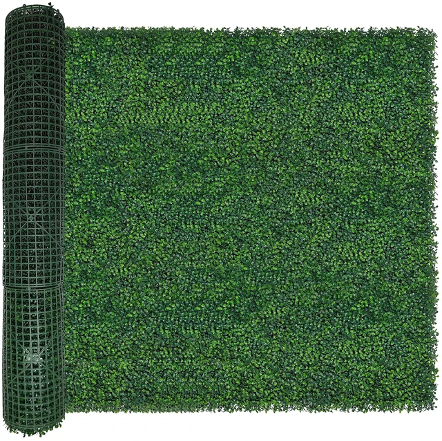 Main image of Artificial Ivy Privacy Fence Wall Screen: 4FT X 12FT (48 sqft) | UV-Anti Faux Boxwood Roll Panels, Greenery Backdrop, Ivy Vine 4-Layer Leaves Hedges Covering, Indoor Outdoor Green Decor