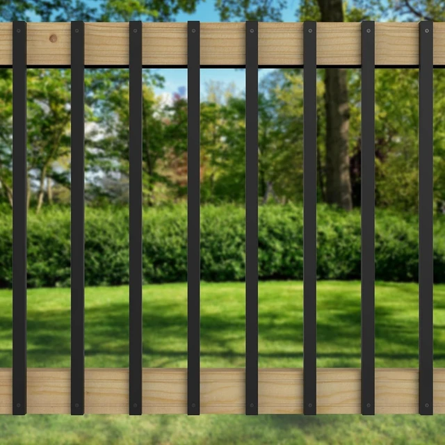 Alt view image 6 of 7 - 50 Pack 32.25" Deck BalustersStainless Steel Deck Railing Kit | Rustproof Side Mount Spindles Railings with End Caps & ScrewsModern Porch Balusters for Patio, Balcony&Outdoor Staircases