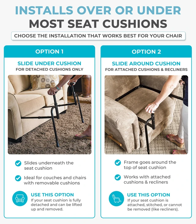 Alt view image 5 of 7 - EZ Stand-N-Go, Chair Lift Assist for Elderly, Grab Bar Standing Aid for Seniors, Daily Living Mobility Aid