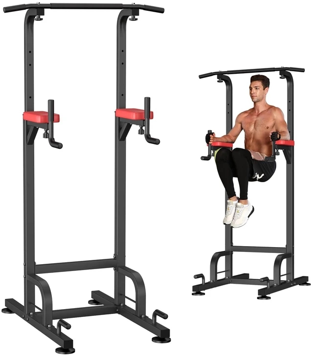 Main image of Power Tower Pull Up Bar Station Workout Dip Station for Home Gym Strength Training Fitness Equipment