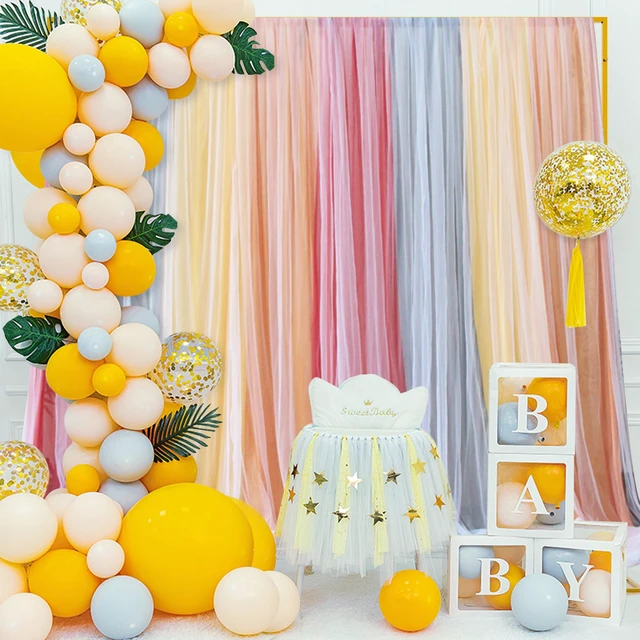 Alt view image 5 of 6 - 10x10ft Backdrop Stand Heavy Duty Gold Adjustable Pipe and Drape | Heavy Duty Backdrop Stand with Base Metal Square Arch Frame for Parties Wedding Birthday Photography Background Decorations