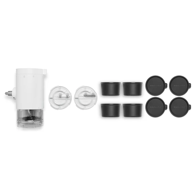 Alt view image 2 of 7 - Shave Ice Attachment for Stand Mixers | Fits all Household Stand Mixers, Create light and fluffy Shaved ice in 3 simple steps, 4 ice molds included