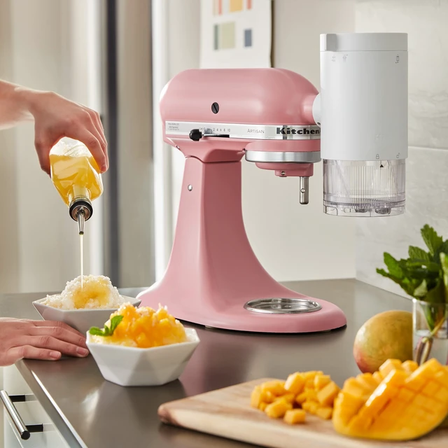 Alt view image 7 of 7 - Shave Ice Attachment for Stand Mixers | Fits all Household Stand Mixers, Create light and fluffy Shaved ice in 3 simple steps, 4 ice molds included