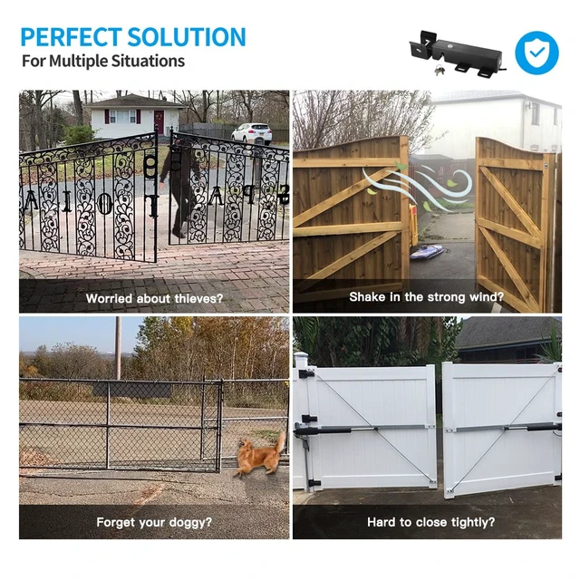Alt view image 4 of 7 - ET24 Automatic Electric Gate Lock | For 24VDC Swing Gate Opener System, Safe, Security, Easy DIY, Weather Resistant