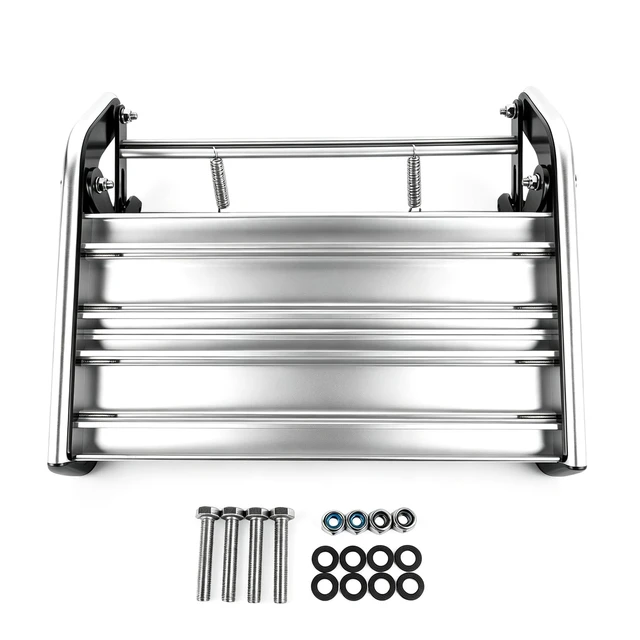 Alt view image 5 of 7 - Manual RV Step Single Folding Ladder Retractable Entry Stair, 440 lbs Load Capacity, Ideal for Trailer Camper Motorhome