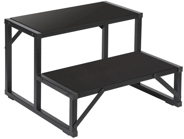 Main image of Hot Tub Step 500LBS Capacity Spa Side Step 2-Step Stairs Edge Spa Step 24 Outdoor RV Step Ladder Support Step Stool Pool Ladder Heavy Duty Steel Pedal