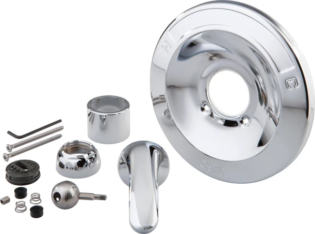 Main image of Faucet Shower Handle Renovation Repair Trim Kit for 600 Series Tub, Chrome RP54870