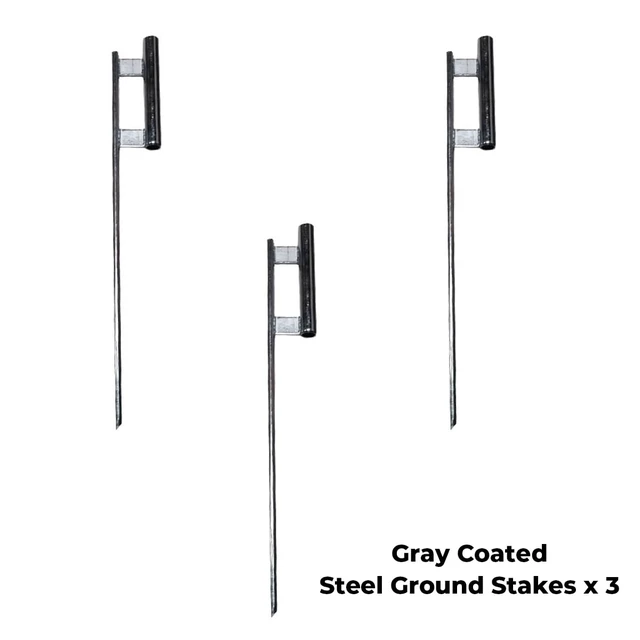 Alt view image 3 of 4 - Swooper Flutter Flag Hardware-Three 4 Piece Pole Kits with Ground Spikes