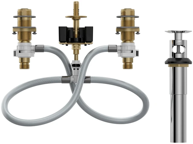 Main image of 9000 M-Pact Widespread Bathroom Faucet Rough-in Valve | with Drain