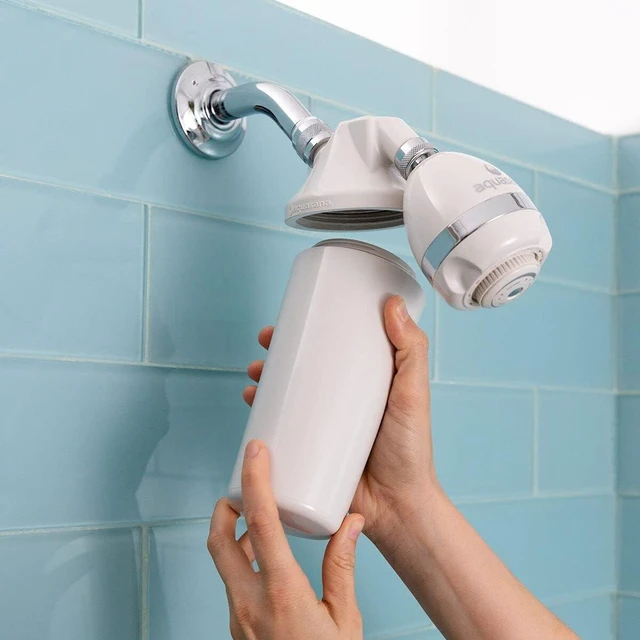 Alt view image 7 of 7 - Shower Filter w/Shower Head | Reduces 90% Chlorine | AQ-4100 | Dermatologist-Recommended | Soften Skin & Hair | Coconut Shell Carbon | KDF Media | 3 Shower Head Settings | 10K Gal