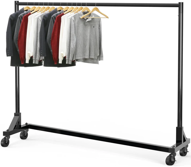 Main image of Industrial Grade Z-Base Garment Rack, 63" W/500Lb, Black