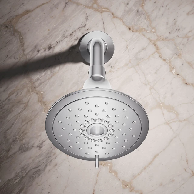 Alt view image 5 of 7 - 22169-G-CP Forté® Three-function showerhead, 1.75 GPM, Full Coverage, Pulsating Massage, Silk Spray, Corrosion Resistant, Polished Chrome