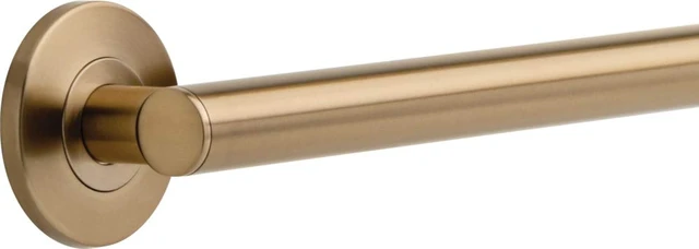 Alt view image 3 of 4 - Contemporary (1-Pack) 18" Shower Grab Bar Seniors ADA Compliant Champagne Bronze 450 lb Capacity Bathroom Safety Handle for Shower, Bathtub | Wall Mounted Balance Assist, Grip Bar 41818-CZ