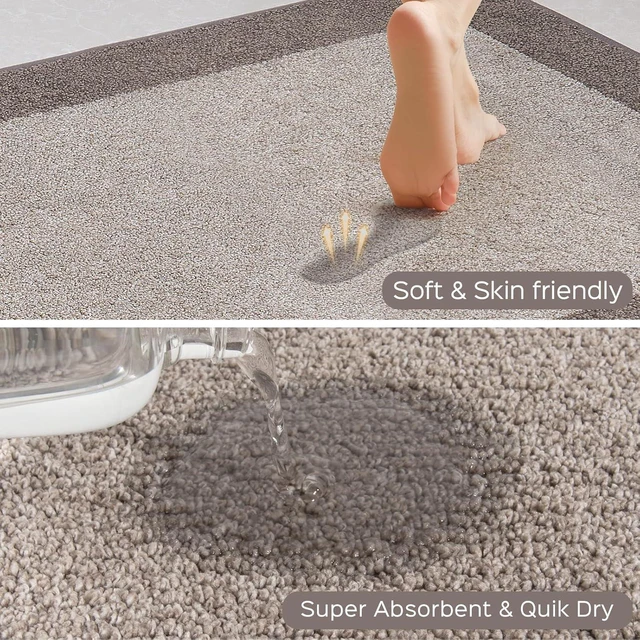 Alt view image 2 of 7 - Runner Rug 24" x 96" for Kitchen, Floor, Hallway, Roll Packing | Non Slip, Machine Washable, Dirt trapping, Absorbent, Quick Drying, for Entryway, Bedroom, Bathroom, Door