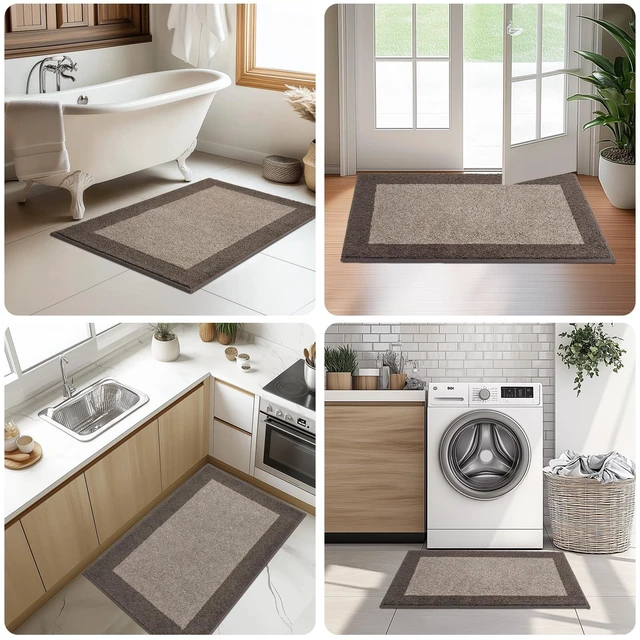 Alt view image 6 of 7 - Runner Rug 24" x 96" for Kitchen, Floor, Hallway, Roll Packing | Non Slip, Machine Washable, Dirt trapping, Absorbent, Quick Drying, for Entryway, Bedroom, Bathroom, Door