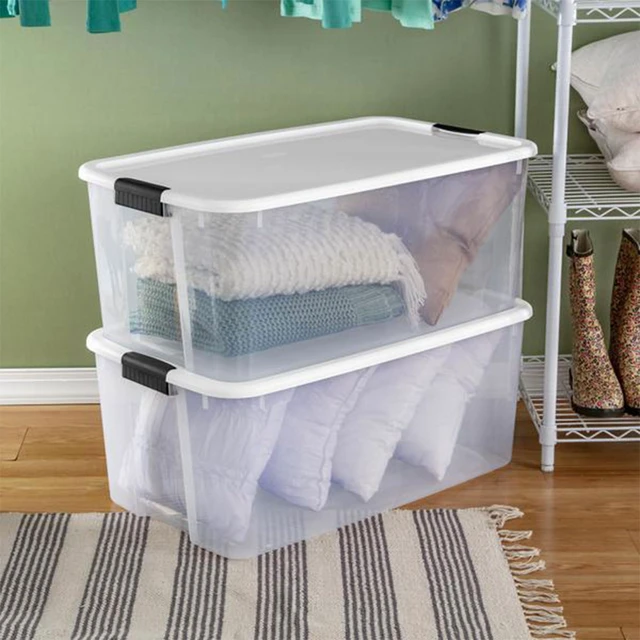 Alt view image 3 of 7 - Ultra Latch Box with Lids for Home and Office, 116 Quart, 4-Pack