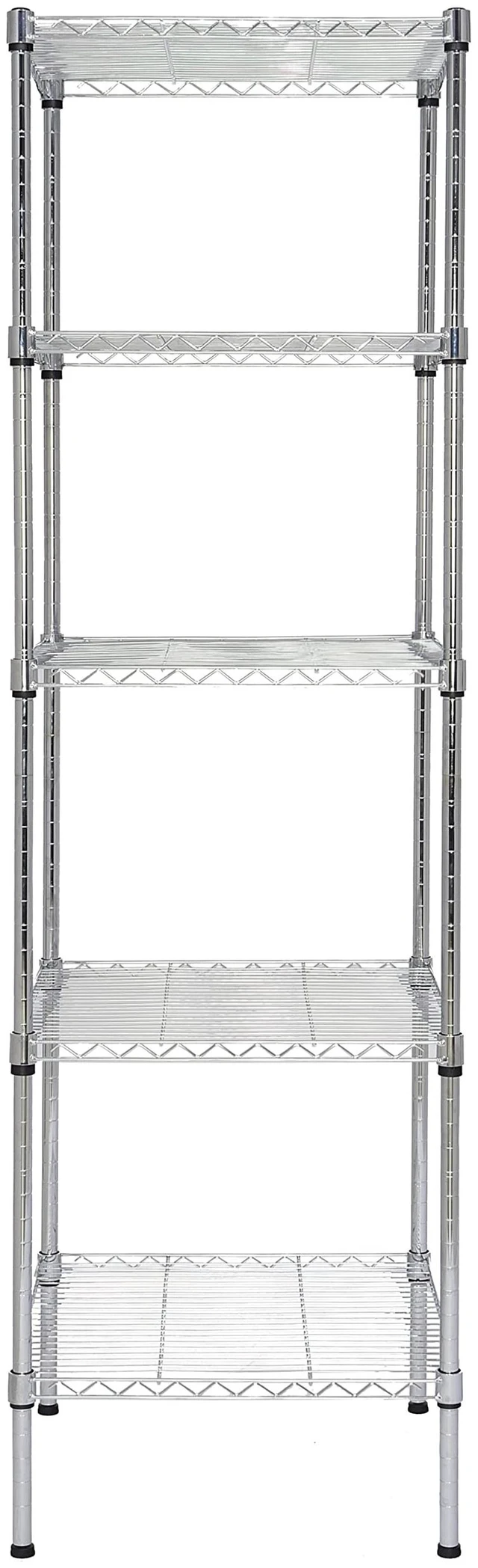 Main image of Heavy Duty 5 Tier Wire Shelving Unit, 18x18x59-inches 5 Shelves Storage Rack, Metal Shelving with Thicken Steel Tube, NSF Certified, Chrome